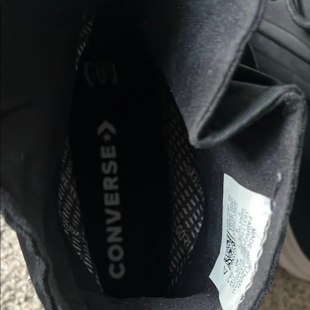 Converse All-Star Black and White High-Top Athletic Shoes - Picture 8 of 8